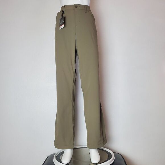 NEW Eddie Bauer Khaki Green Hiking Pants - Picture 2 of 10